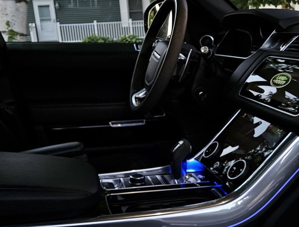 Range Rover Sport interior console detail
