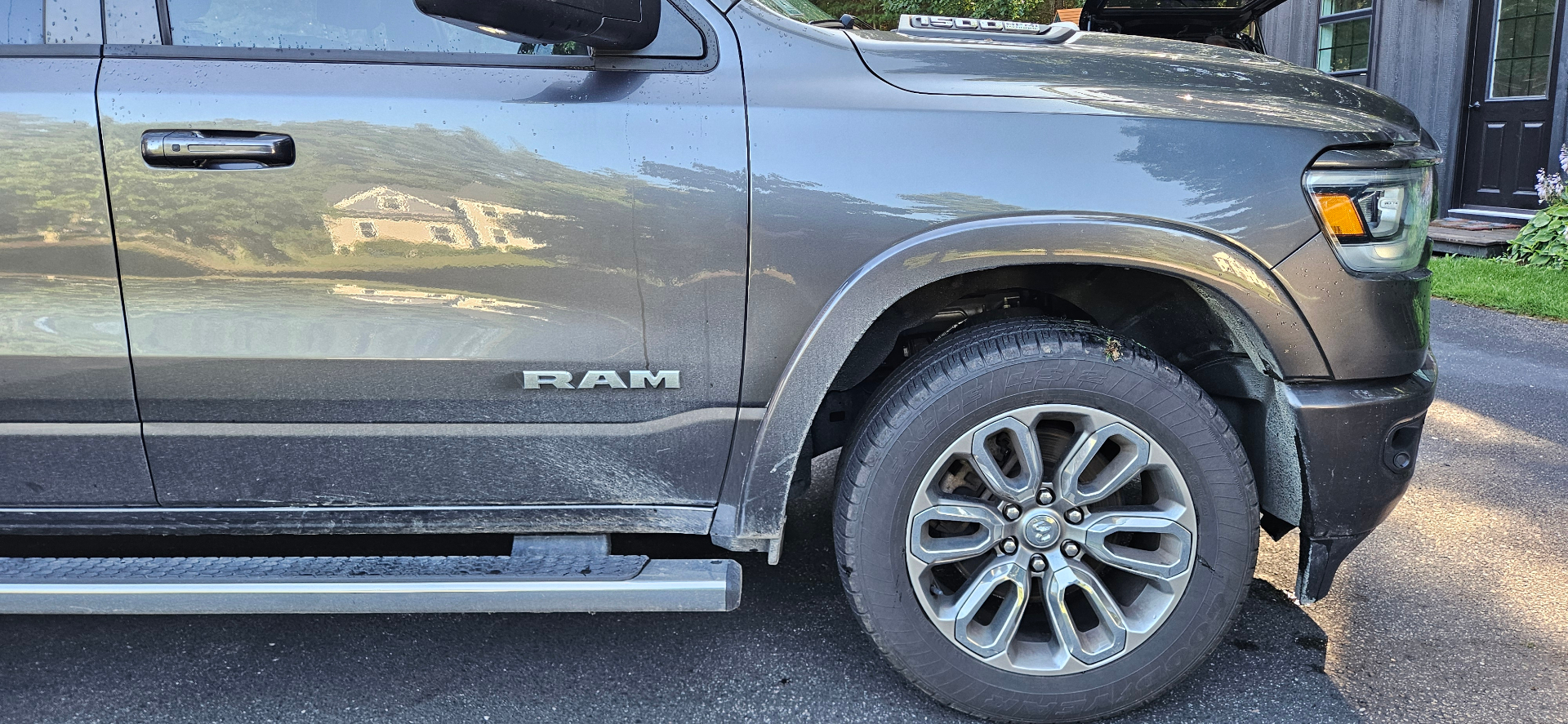 RAM 1500 exterior wash & wheel detail — before