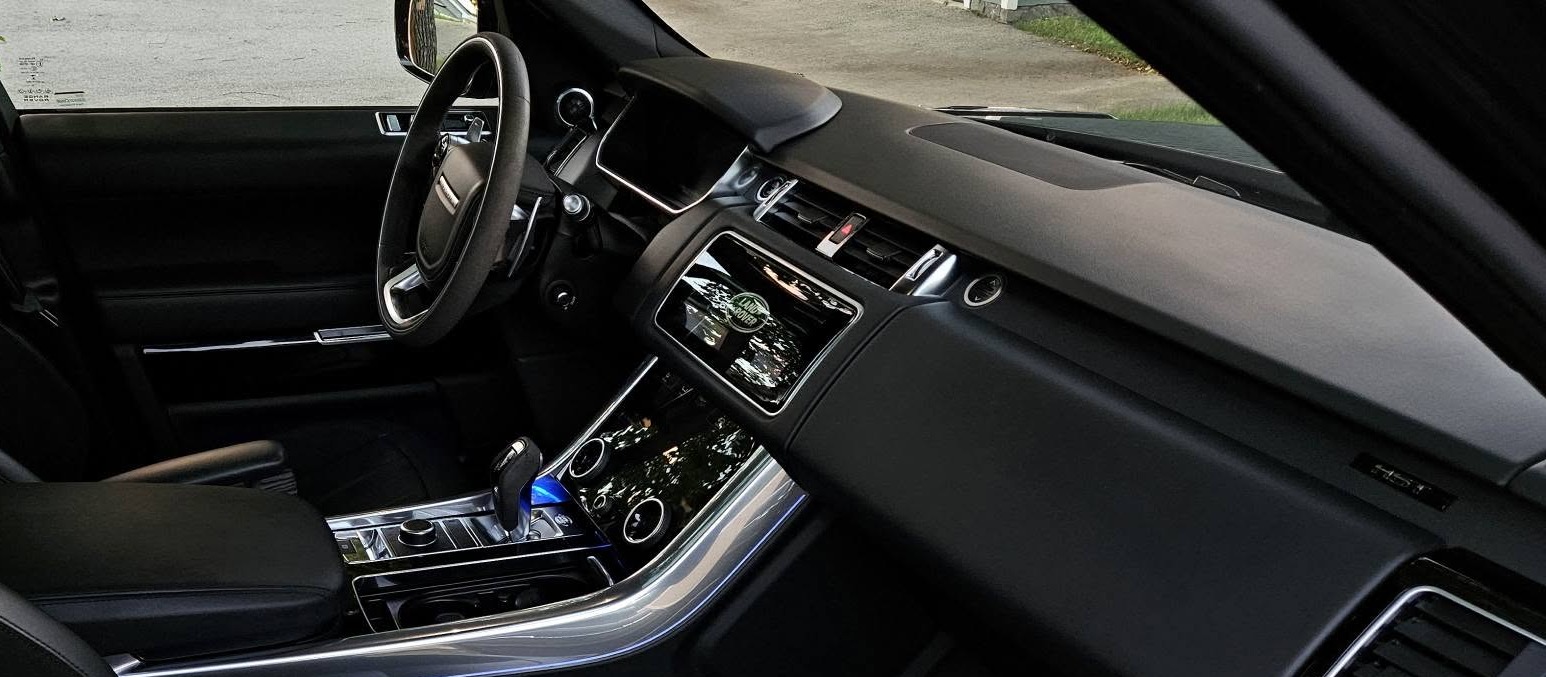 Range Rover Sport front quarter at golden hour