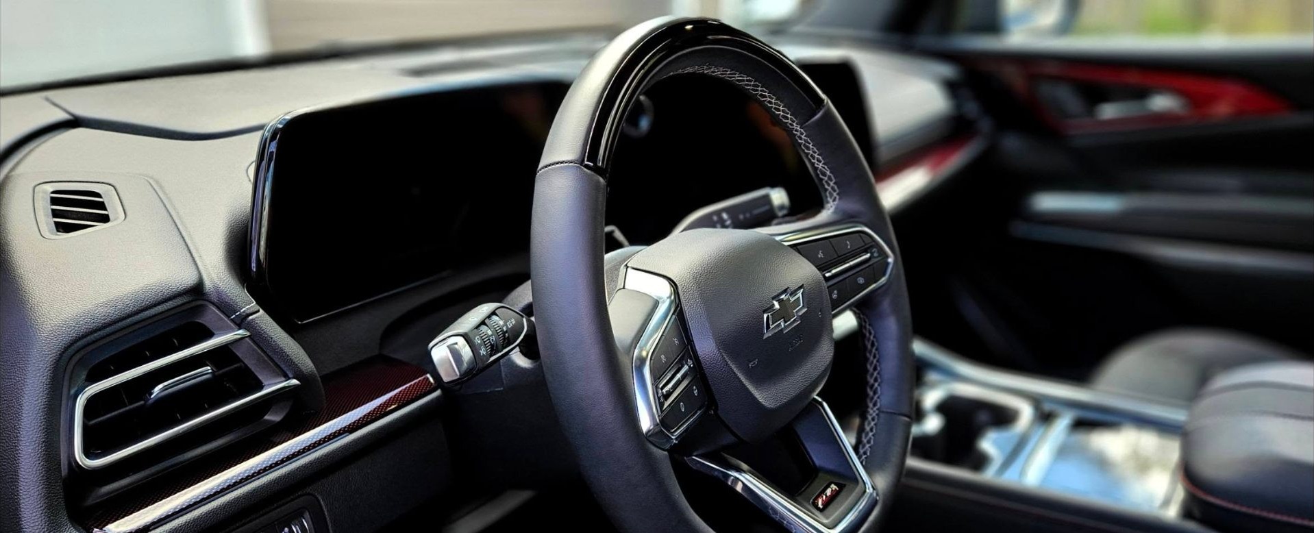 Chevy ZR2 cockpit and steering wheel detail